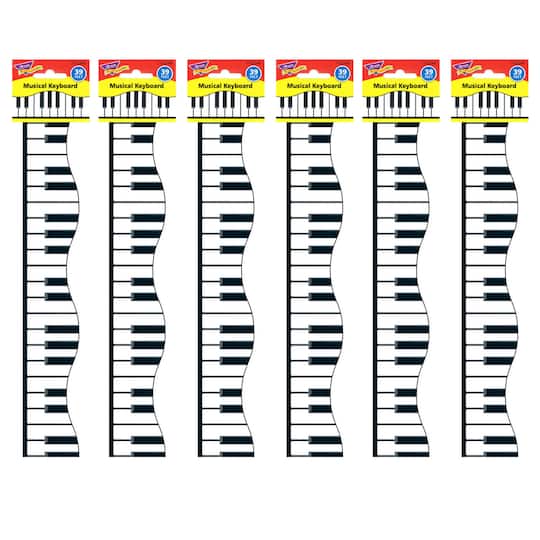 Trend Enterprises® Terrific Trimmers® Musical Keyboard Borders, 234ft.